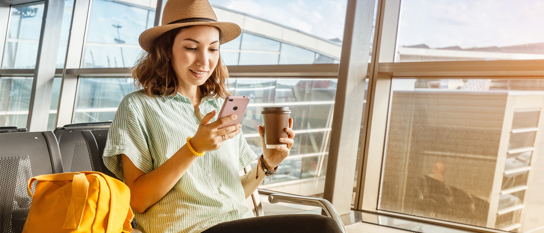 Traveler using mobile services